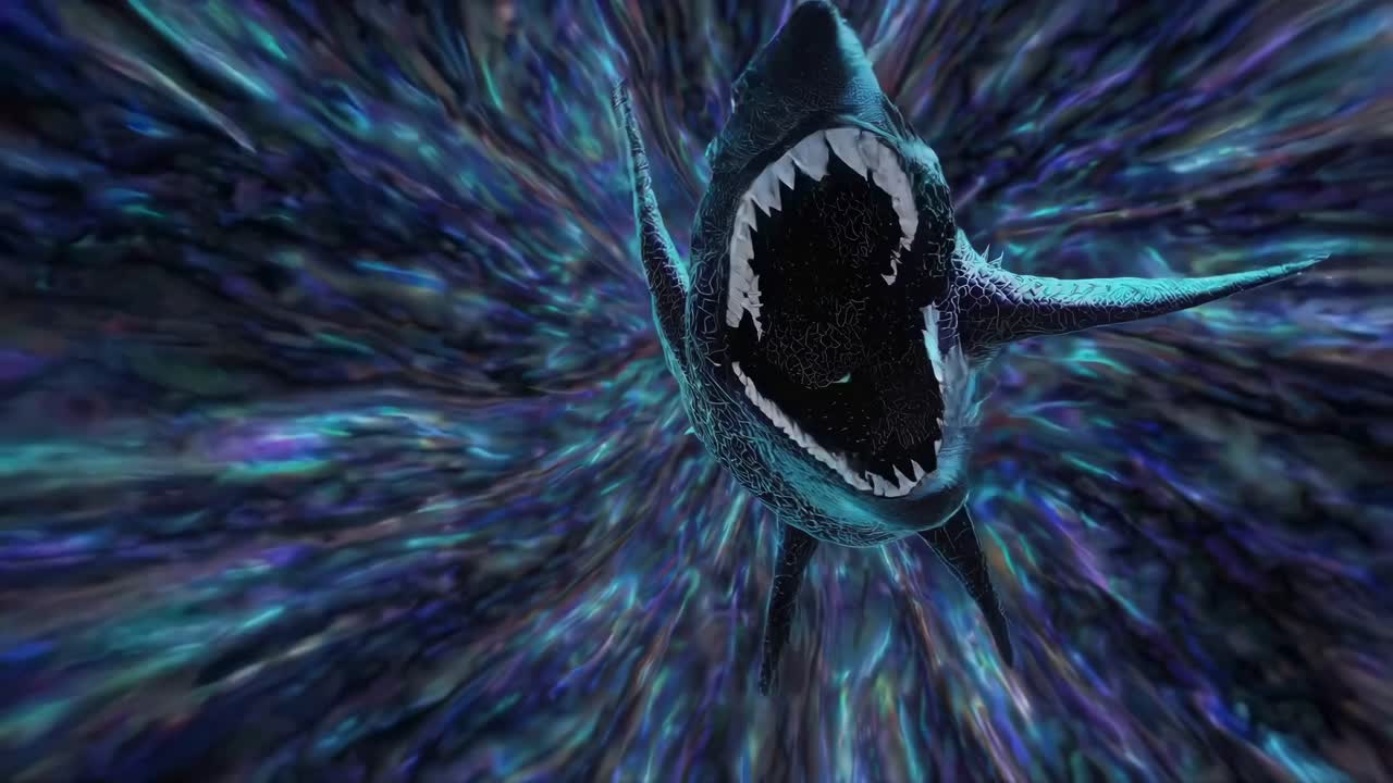 Digital Art of a Fantasy Shark