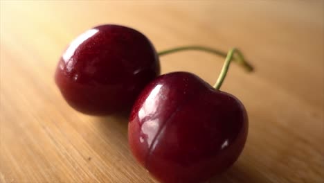 closeup shot of cherry fruit