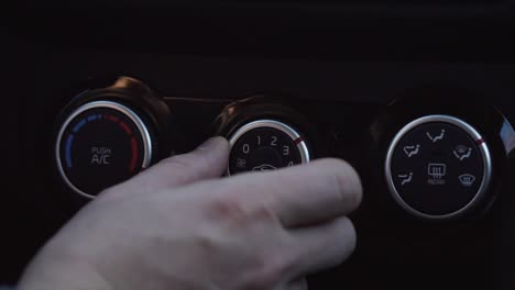ajuste del control de clima del coche