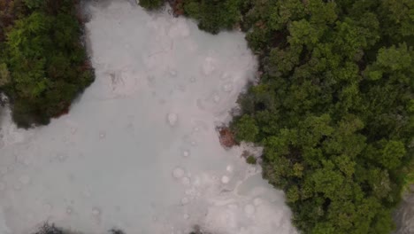 Piscina-De-Lodo-Waiotapu,-Burbujeante-Y-Caliente-Fuente-De-Vapor-En-Nueva-Zelanda