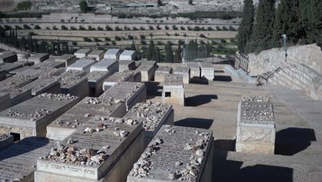 tumbas y tumbas en el monte de los olivos jerusalén israel