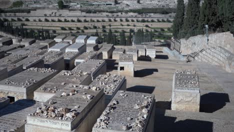 tombs and graves on mount of olives jerusalem israel