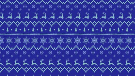 Digital-animation-of-traditional-christmas-pattern-with-reindeer