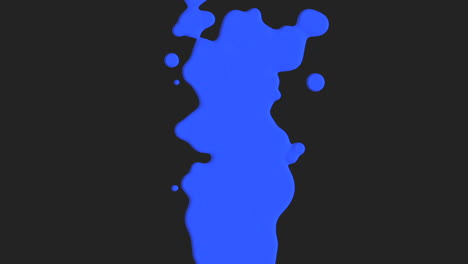 blue liquid and splashes spots on black gradient