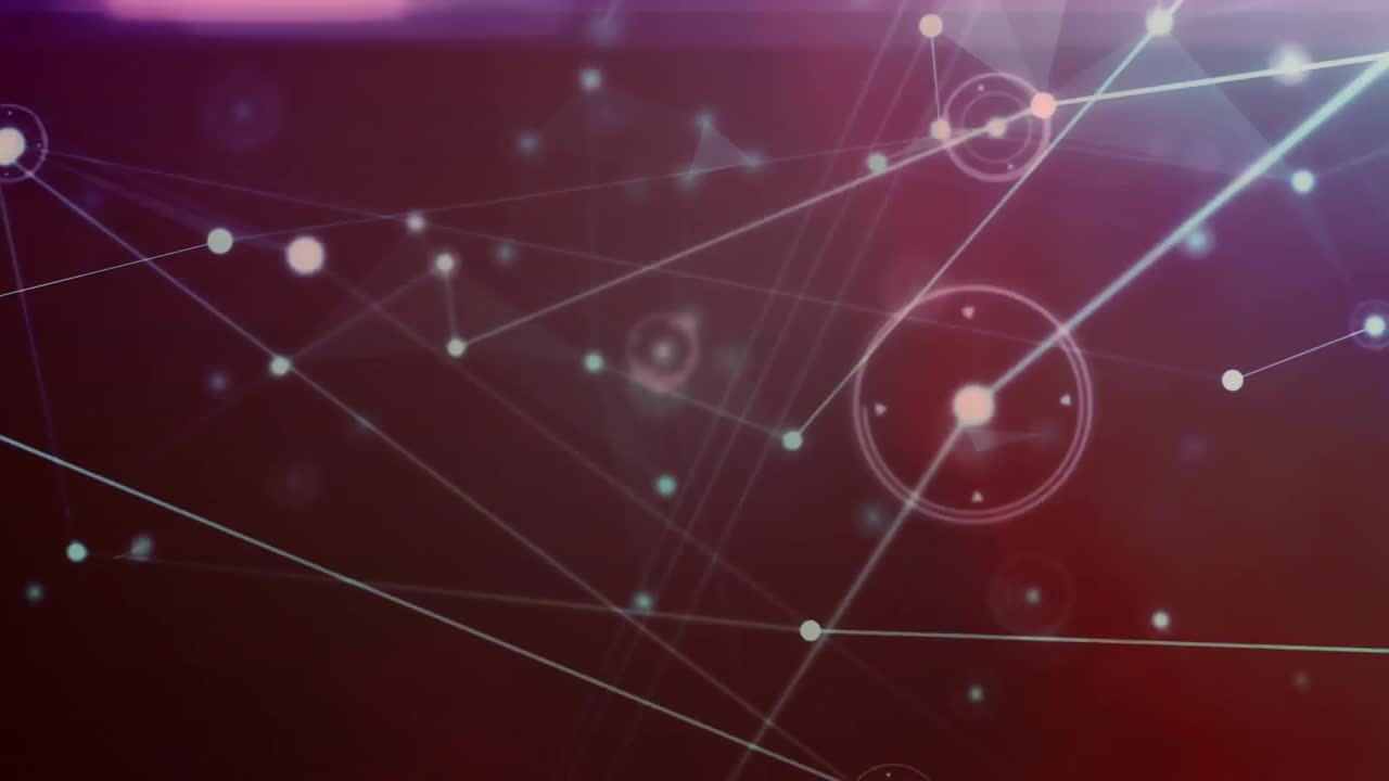 una serie de líneas de conexión en un fondo brillante.