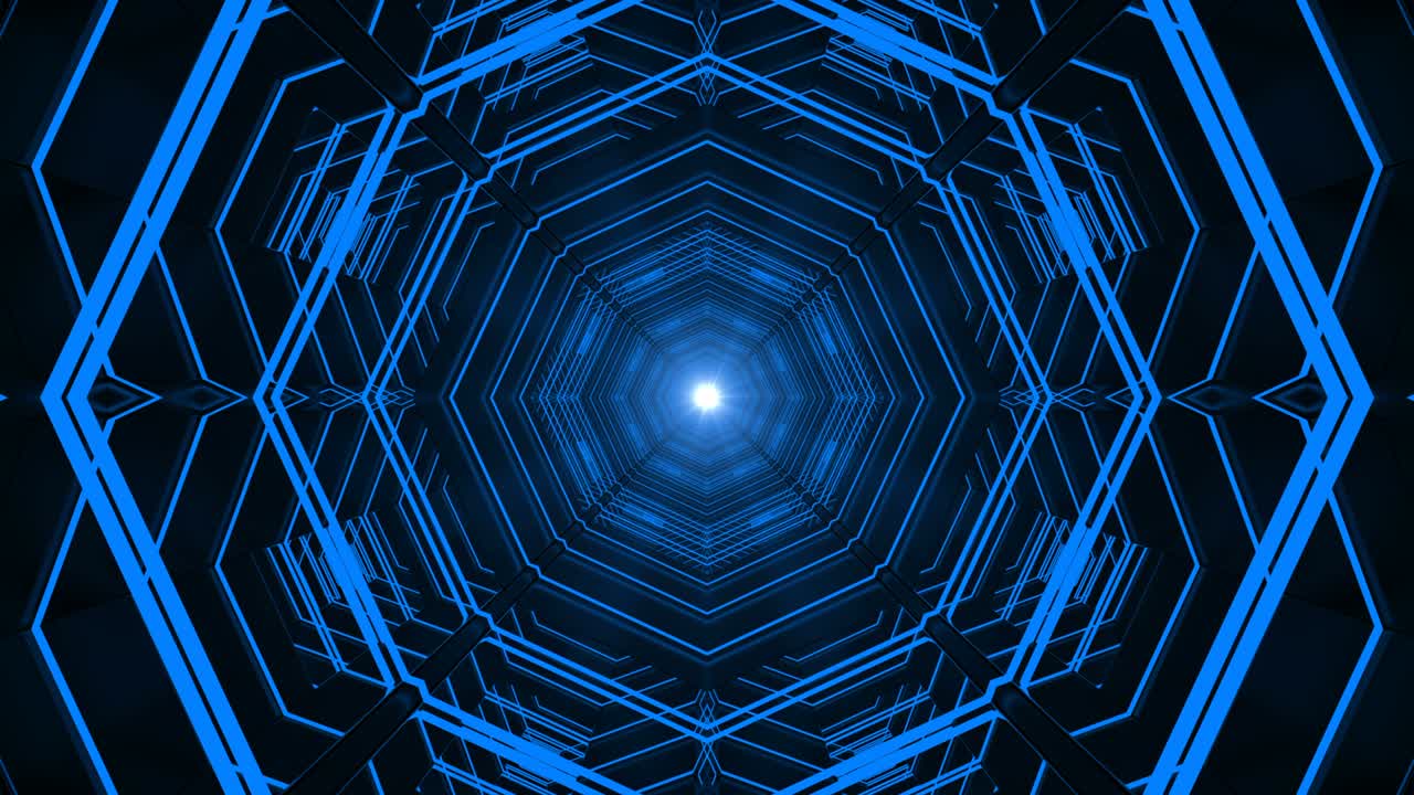 pasillo de fondo abstracto con bucle tecnológico