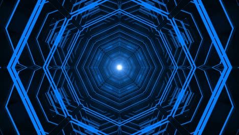 pasillo de fondo abstracto con bucle tecnológico