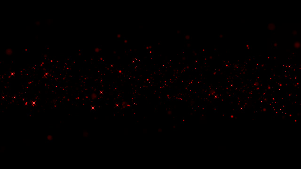Red Particles Glitter Background. Loop animation