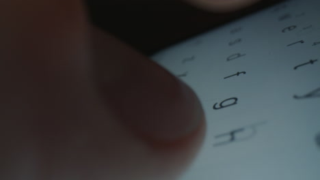 Person typing on a smartphone screen