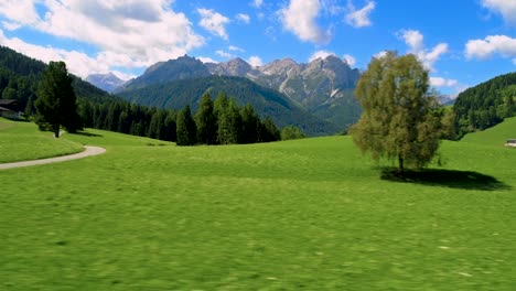 scenic view of the beautiful landscape in the alps
