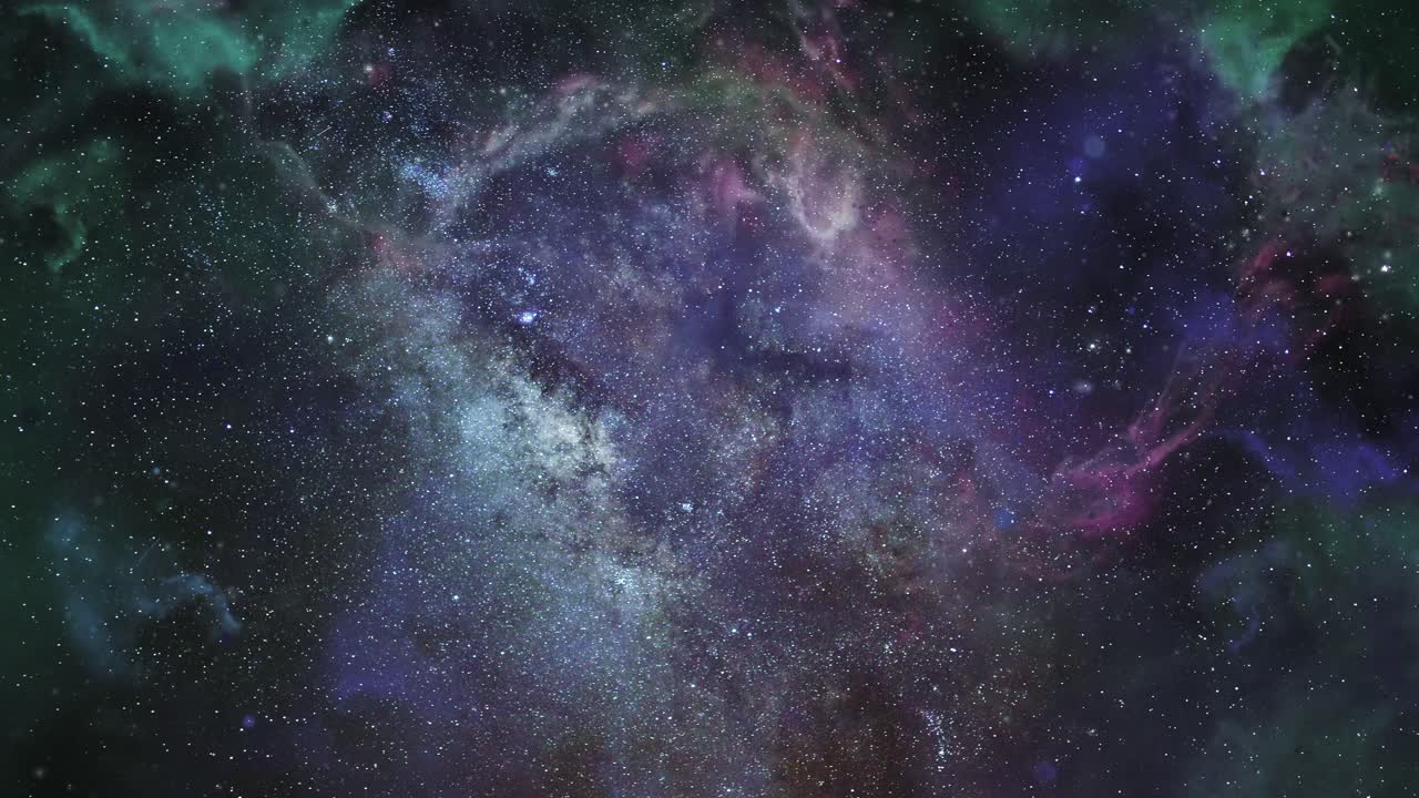 nubi nebulose 4k nell'universo oscuro