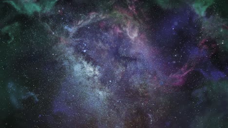 nubes de nebulosa 4k en el universo oscuro
