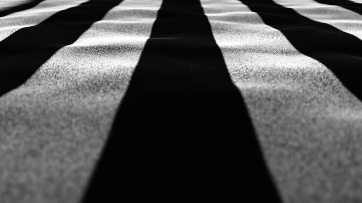 Black and White Textile Flag, Loop