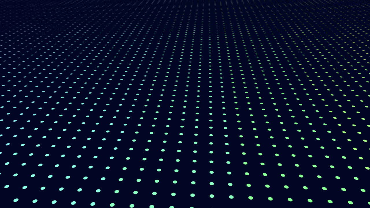 Abstract design featuring evenly spaced pink and purple dots on a black background. The pattern creates a visually appealing and harmonious visual composition