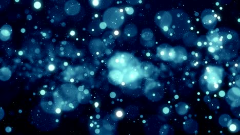 particles blue dust abstract light bokeh motion titles cinematic background loop