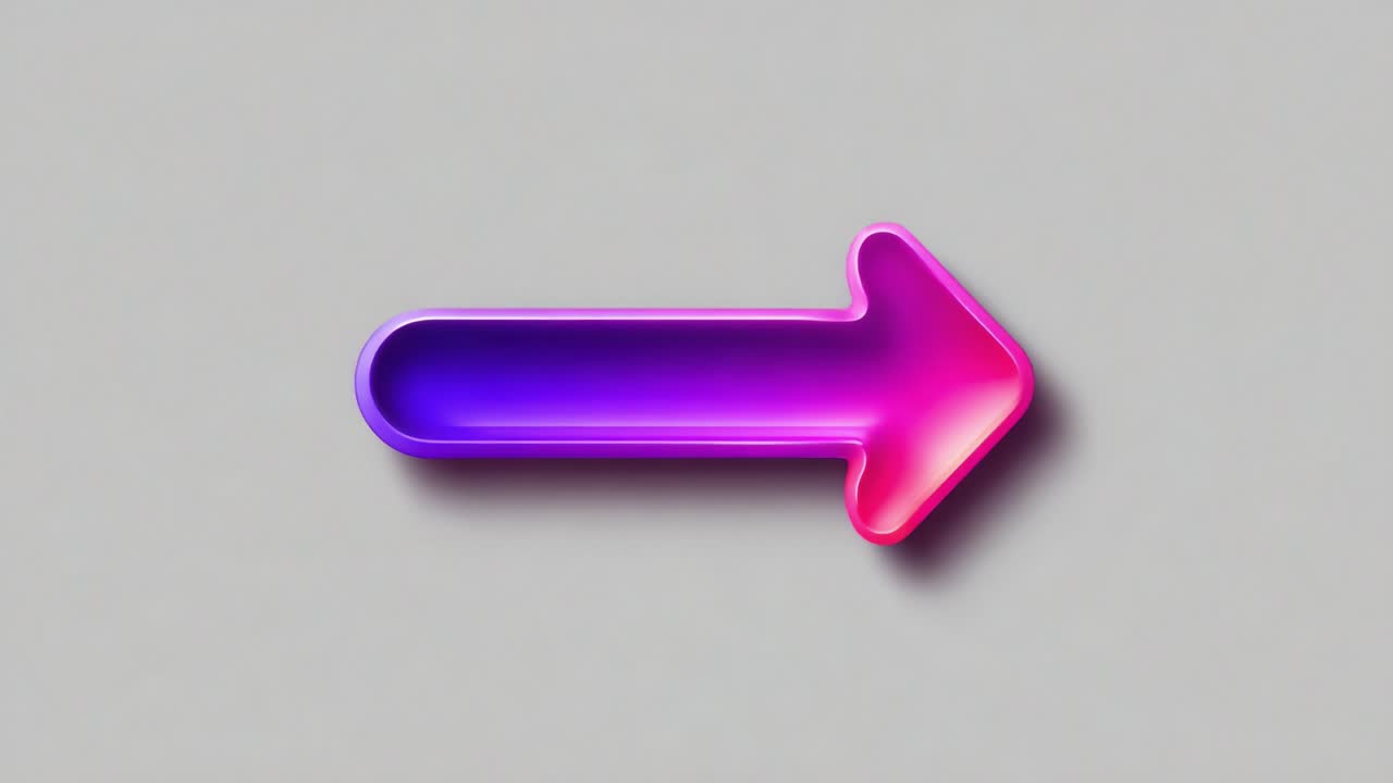 A Vibrant Gradient Arrow Transitioning from Purple to Yellow: Capturing the Visual Dynamics of Color Shift and Directional Motion in Graphic Design Elements