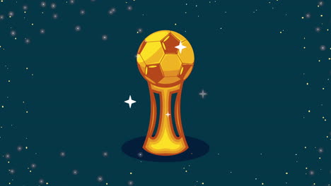 golden trophy for a soccer/football championship