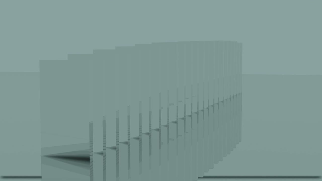 Abstract Geometric Dominoes Arrangement