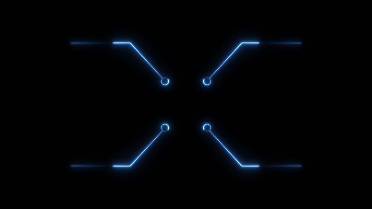 Abstract Neon Glowing Technology