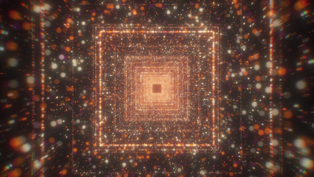 abstracto túnel 3d de luces brillantes