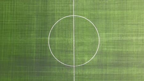 drone green football field