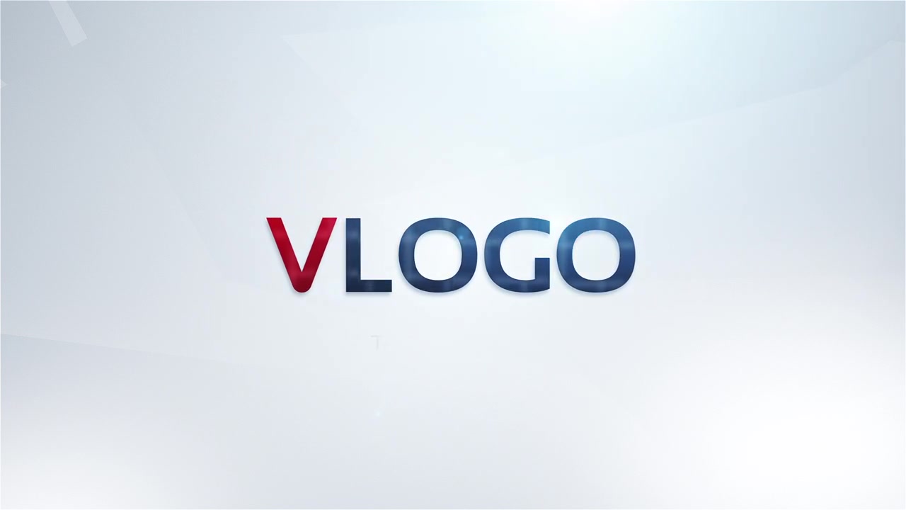 Animeret logoafsløring med minimalistisk hvid baggrund