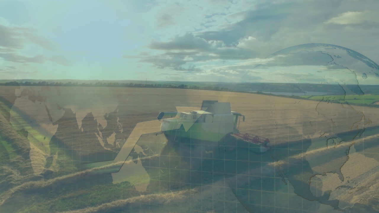 una flecha en un mapa del mundo y un globo