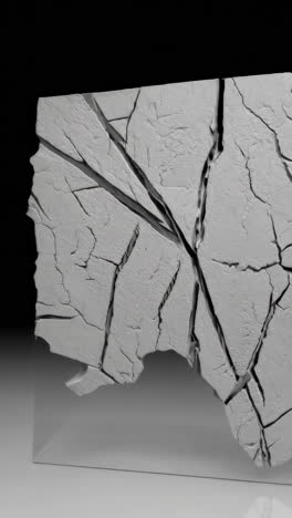 abstract gray cracked and shattered surface