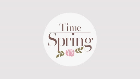 Spring-Time-with-retro-roses-flower-on-white-gradient