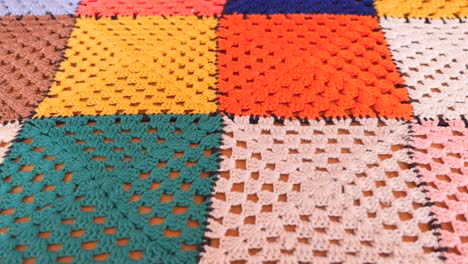 Colorful Crochet Patchwork Blanket