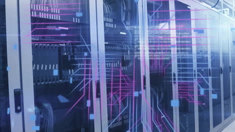animation of data processing over computer servers