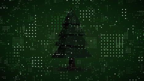 animation of spots over fir tree