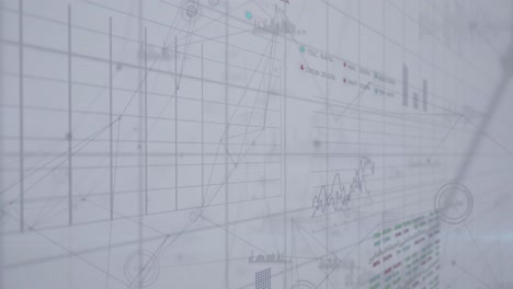 animation of statistics and financial data processing