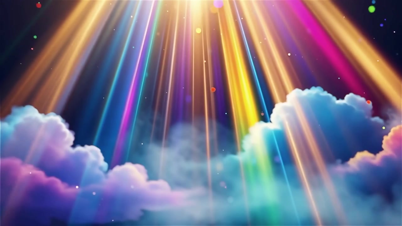 Christian Heavenly Light Worship Background