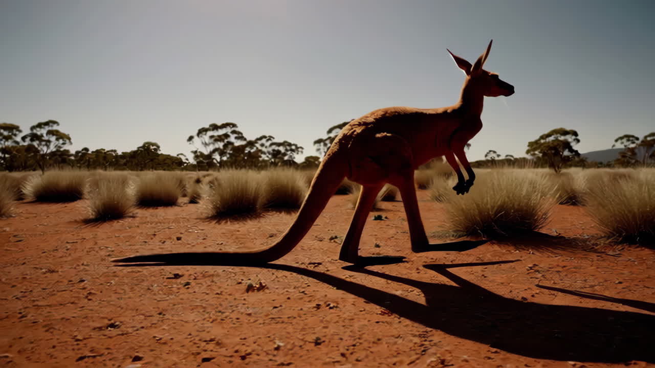 Kenguru Australian takamailla