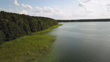 Lake-in-Poland.-Drone-shot-on-Polish-lake