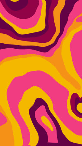 an animation of a hand drawn flat groovy psychedelic background