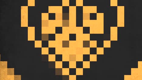 A-Black-And-Yellow-Pixels-Pattern