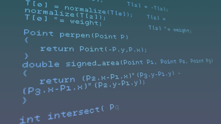 Animation of data processing against blue gradient background