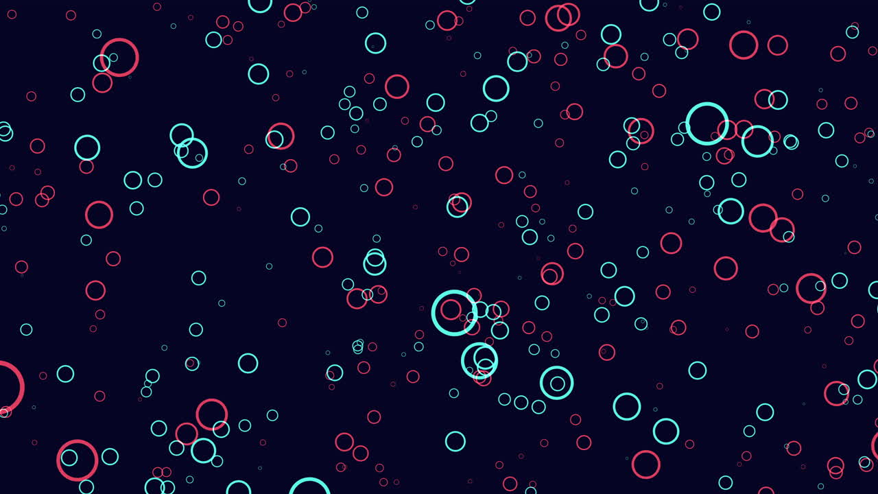 Circles pattern on black background