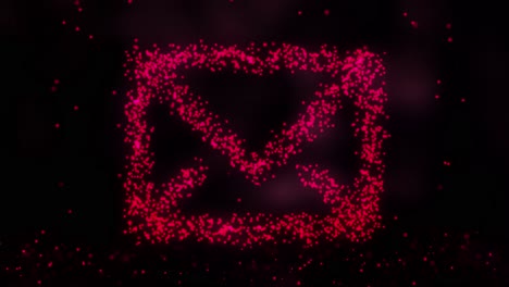 red dot email symbol