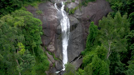 revolving over telaga tujuh waterfall in langkawi, kedah, malaysia