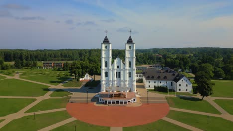 Aglona-Roman-Catholic-Basilica-of-the-Assumption-lift-up-aerial-part-2