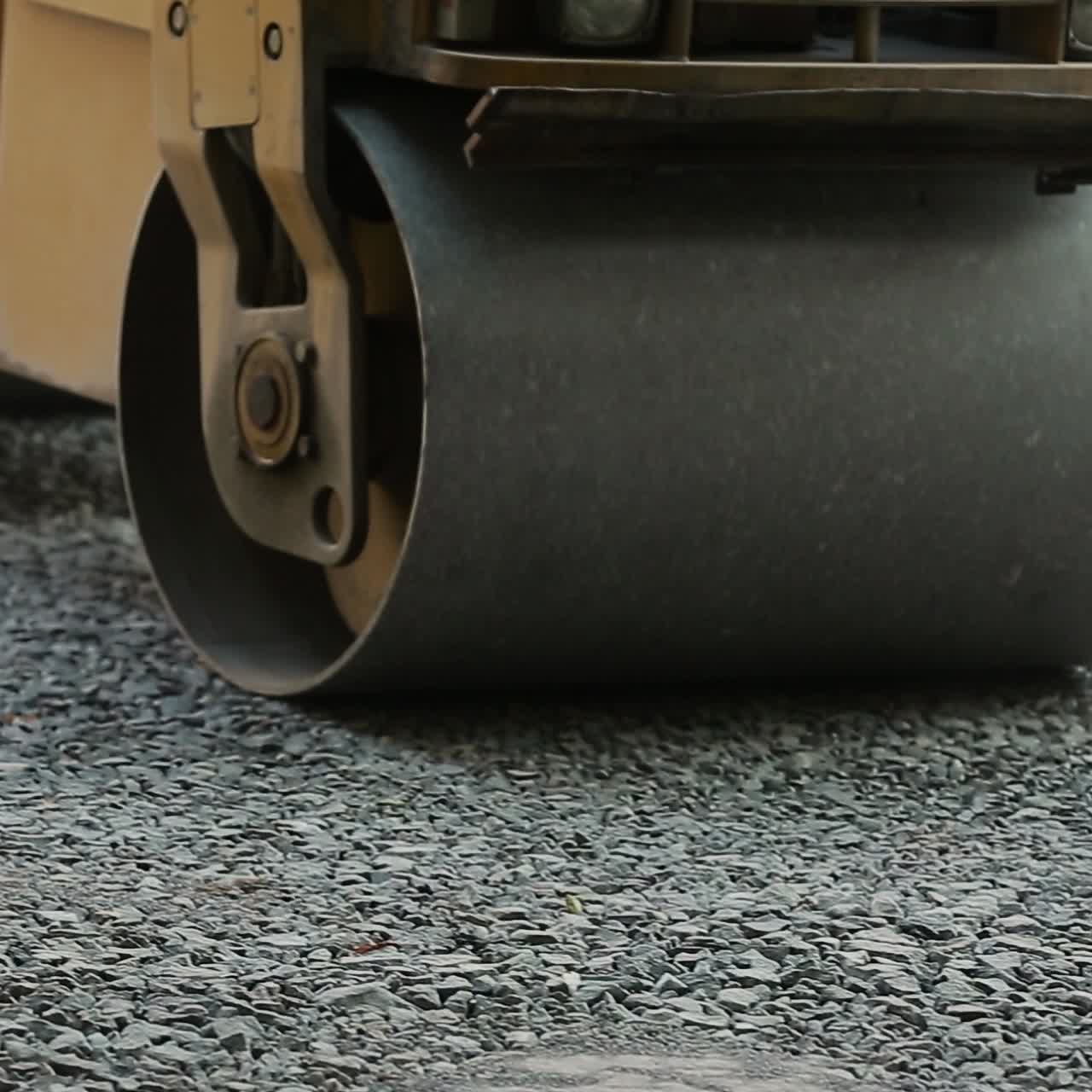 rodillo de carretera en la construcción de carreteras