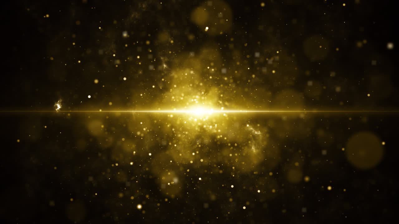 입자 금 반이는 보케상 먼지 추상적인 배경 루프