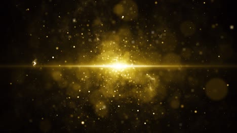 partículas de oro brillo bokeh premio polvo abstracto bucle de fondo