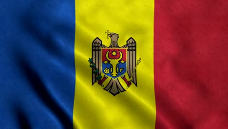 4k seamless loopable flag of moldova