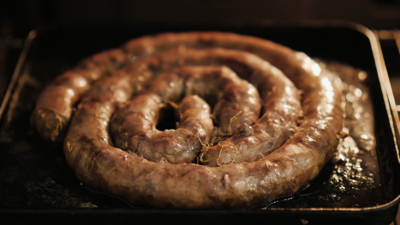 asado de salchichas caseras en el horno 03