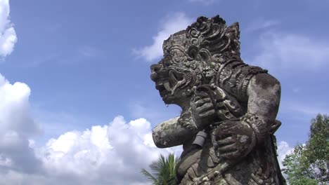 statue of pura kehen temple complex in bangli, bali