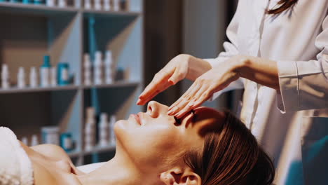 facial massage treatment at a spa